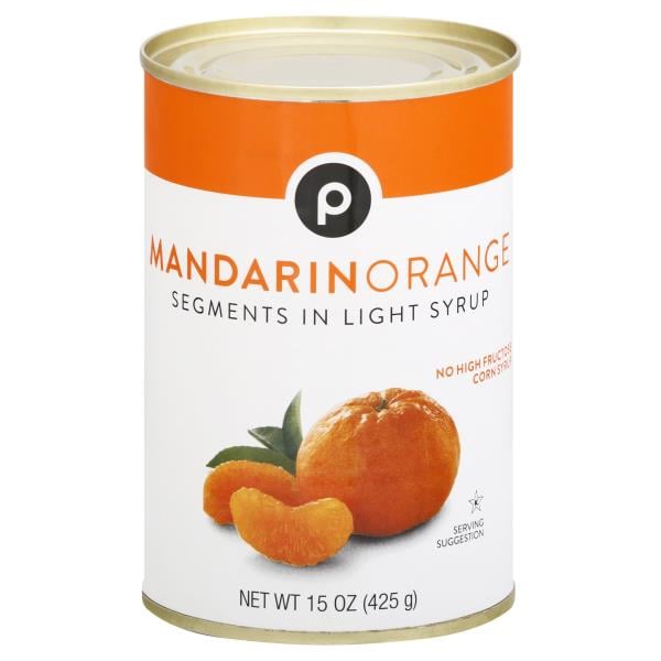 Publix | Orange Segments, Mandarin, In Light Syrup