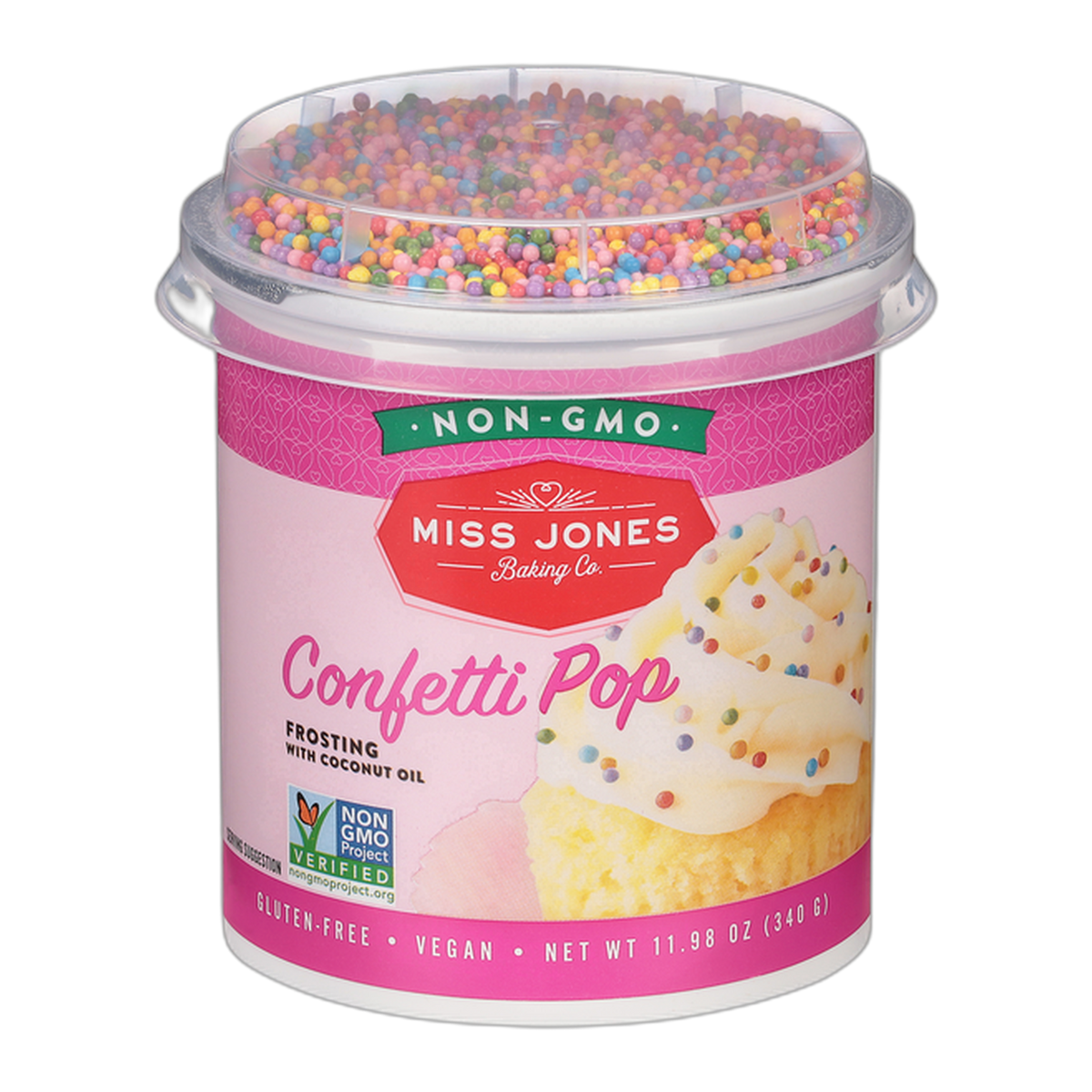 Plum Market | Miss Jones Baking Co. Frosting, Confetti Pop, 11.98 oz