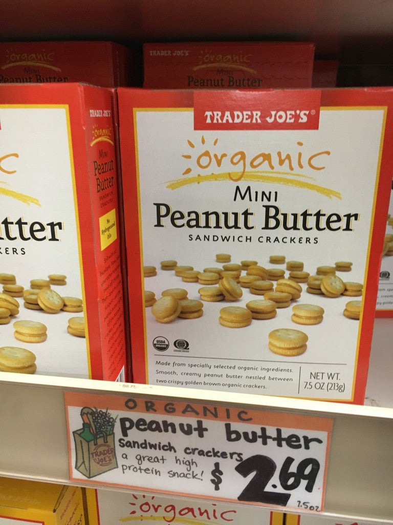 Trader Joe's | Organic Mini Peanut Butter Sandwich Crackers 7.5 oz