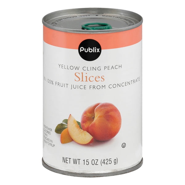 Publix | Peach Slices, Yellow Cling