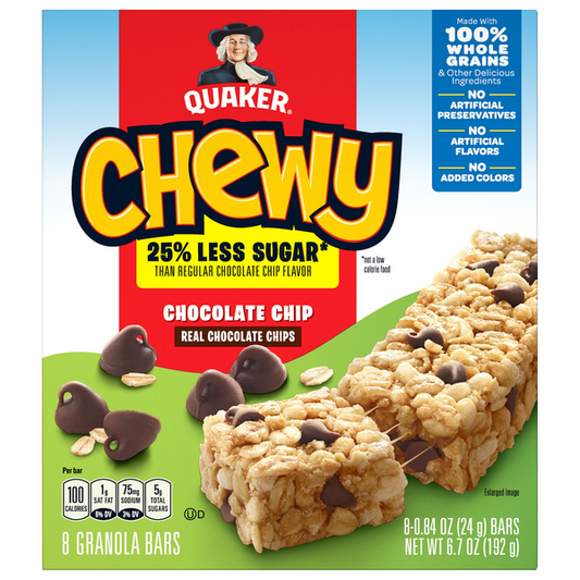 Publix | Quaker Granola Bars, Chocolate Chip, Chewy
