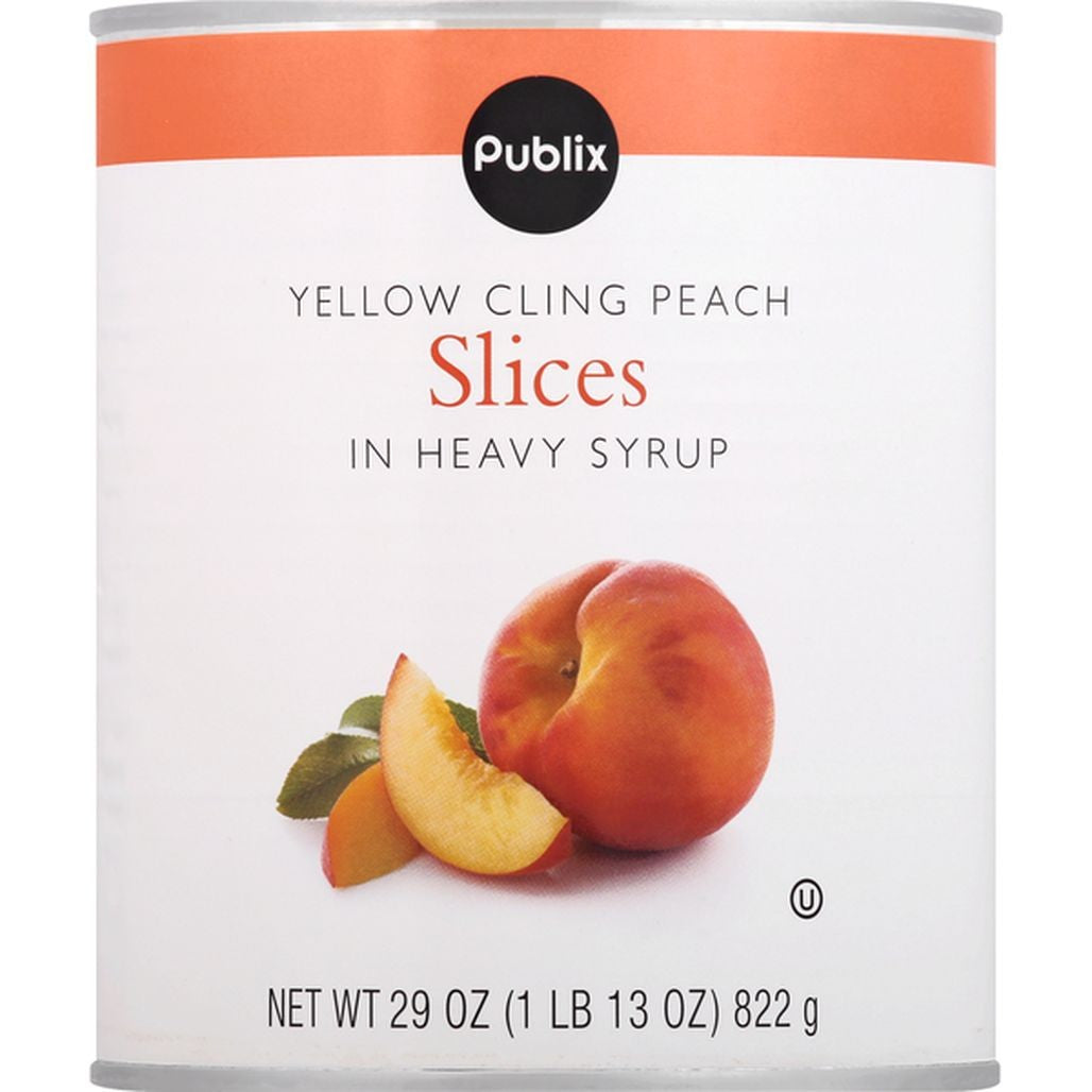 Publix | Peach Slices Yellow Cling In Heavysyrup