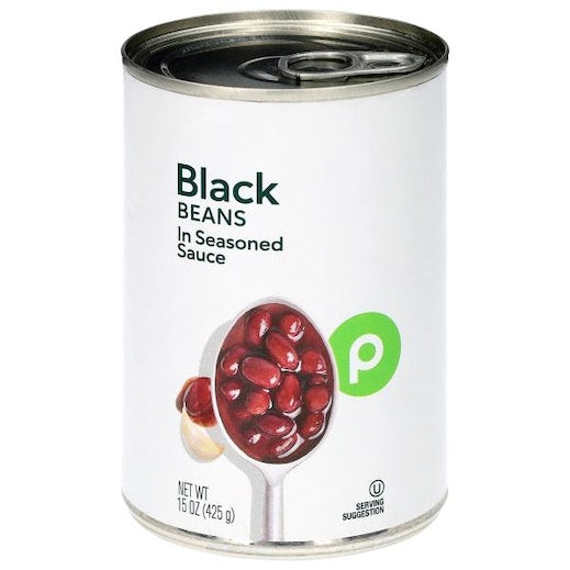 Publix | Black Beans In Seasoned Sauce