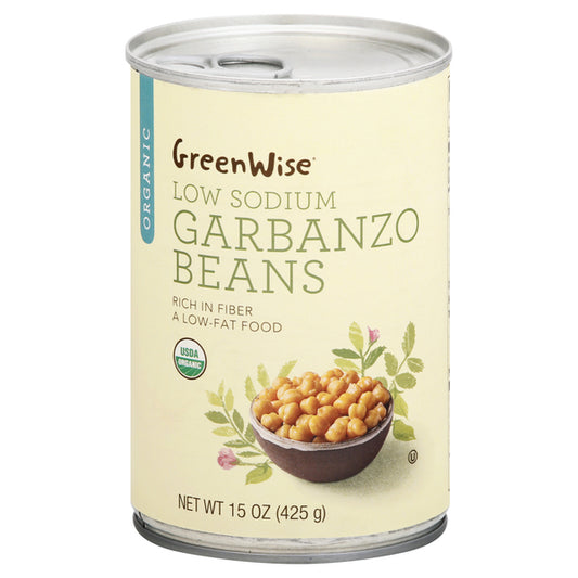 Publix | GreenWise Beans Garbanzo Organic Low Sodium