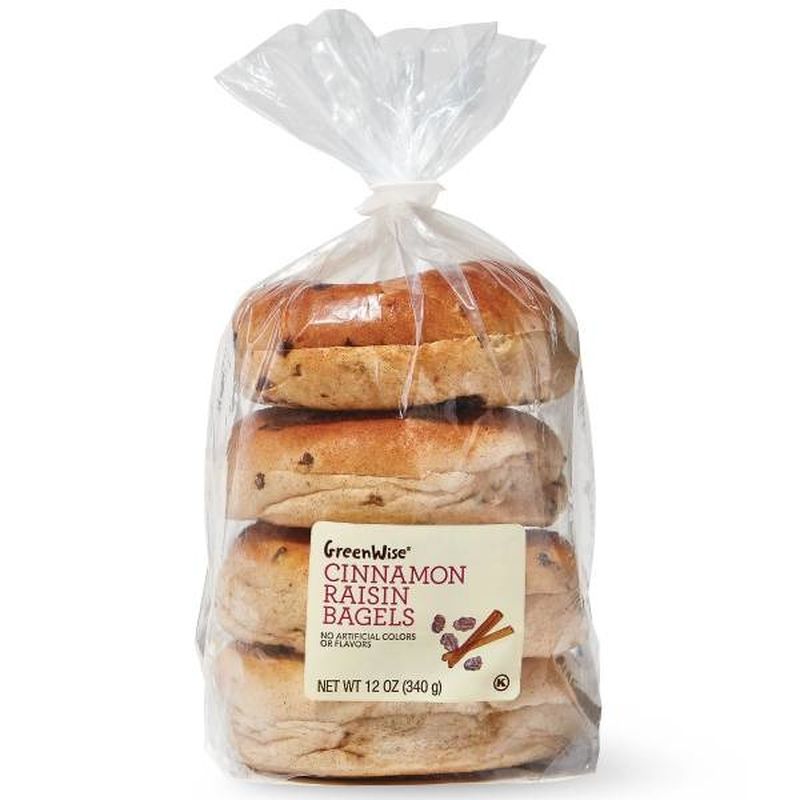 Publix | GreenWise Bagels, Cinnamon Raisin
