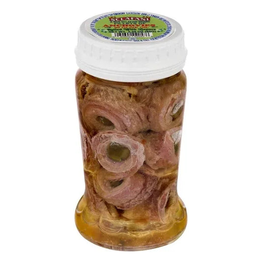 Joseph's Sclafani Sicilian Rolled Anchovies In Oil With Capers