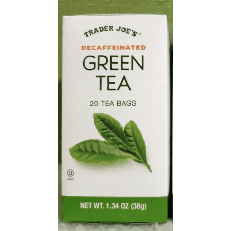 Trader Joe's Decaffeinated Green Tea, 20 tea bags, 1.34 oz package
