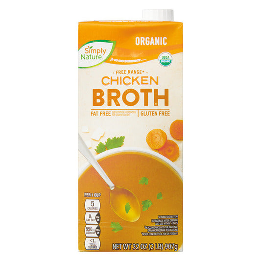Aldi | Simply Nature Organic Chicken Broth - 32 oz