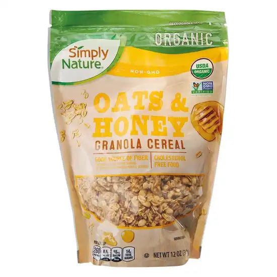 Aldi | Simply Nature Organic Oats & Honey Granola - 12 oz