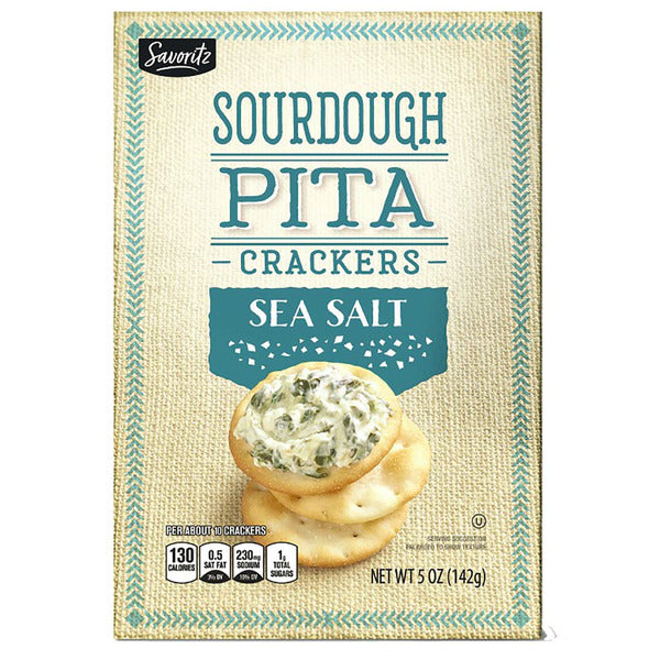 Aldi | Savoritz Sea Salt Pita Crackers - 5 oz