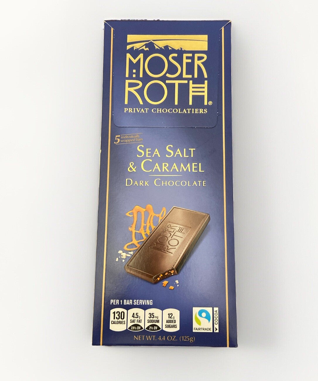 Aldi | Moser Roth Sea Salt Caramel Dark Chocolate Bar - 4.4 oz