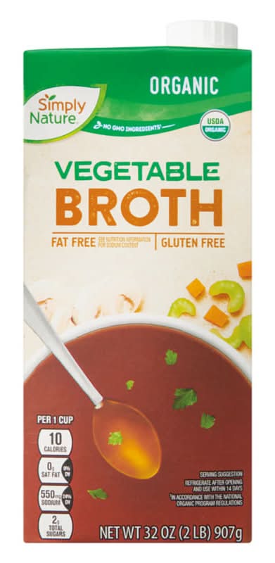 Aldi | Simply Nature Organic Vegetable Broth - 32 oz