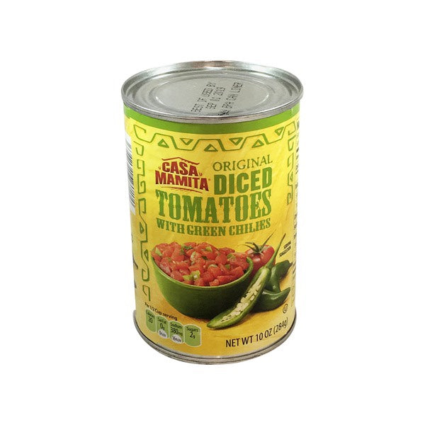 Aldi | Casa Mamita Diced Tomatoes with Green Chilies - 10 oz